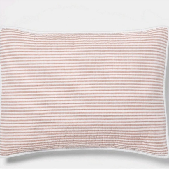 Threshold Set of 2 Standard Terracotta Shams 100% Cotton
